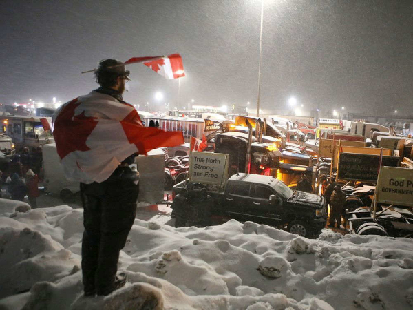 Truckers Convoy in Kingston